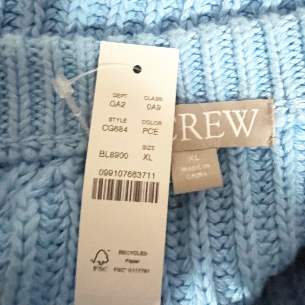 J. Crew Heritage cotton fisherman crewneck‎ sweater